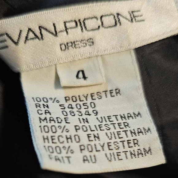 Evan Picone Black Dress Size 4 - Picture 3 of 3